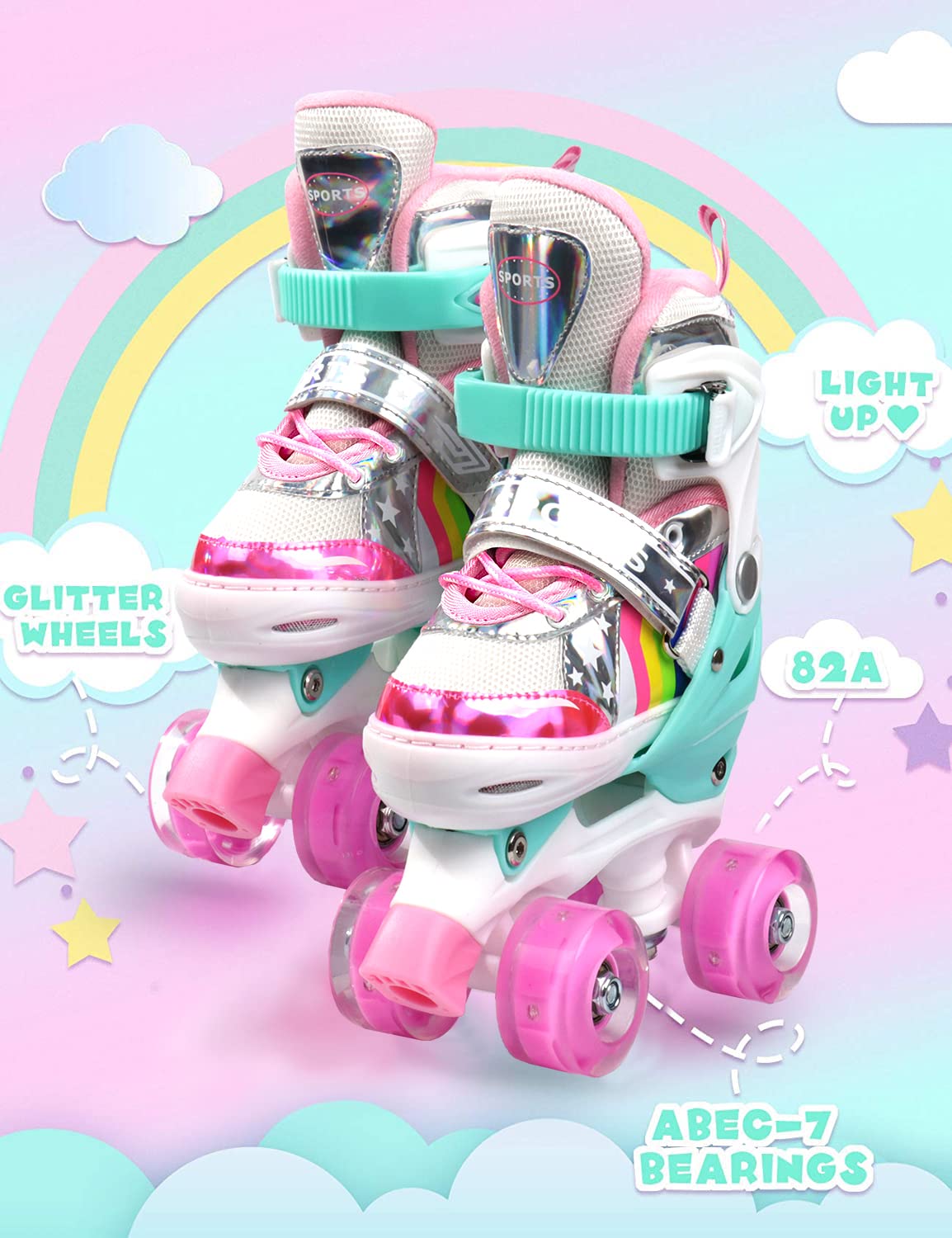 Amazon.co.jp: SWEETDREAM ローラースケート キッズ インライン